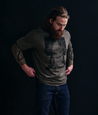 Filson Mens Short Sleeve Frontier Graphic T-Shirt -Tarmac Vision