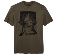 Filson Mens Short Sleeve Frontier Graphic T-Shirt -Tarmac Vision