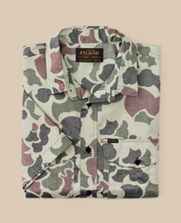 Filson Mens Short Sleeve Twin Lakes Sport Shirt - Shrub Camo