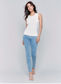 Charlie B Womens Super Stretch Tank - Natural