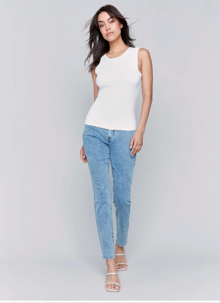 Charlie B Womens Super Stretch Tank - Natural