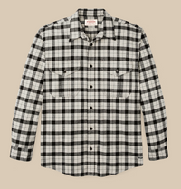 Filson Mens Alaskan Guide Shirt - Cream / Peat Multicolored Plaid
