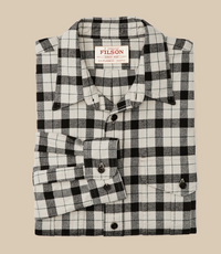 Filson Mens Alaskan Guide Shirt - Cream / Peat Multicolored Plaid