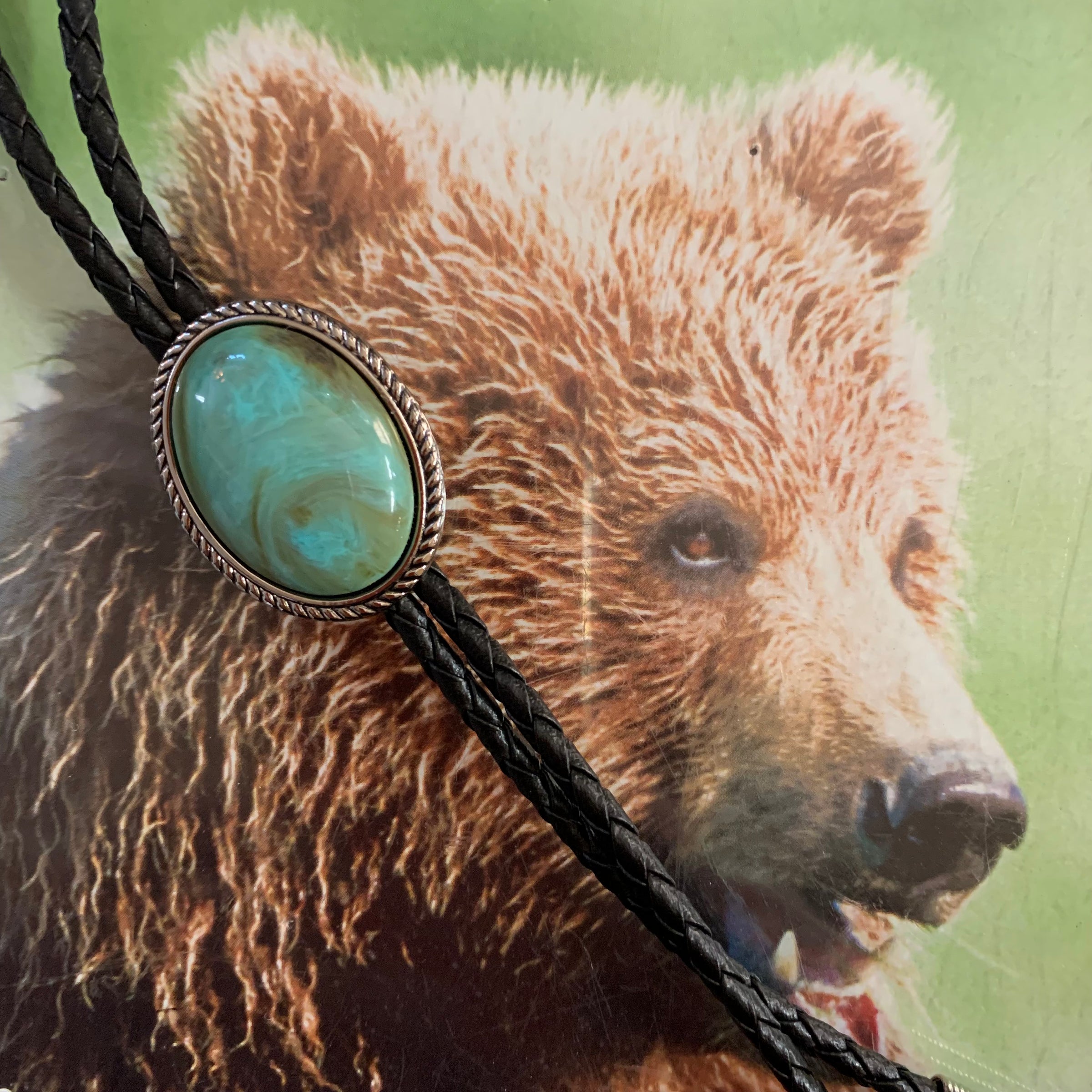 Austin Accent Bolo with Turquoise Stone