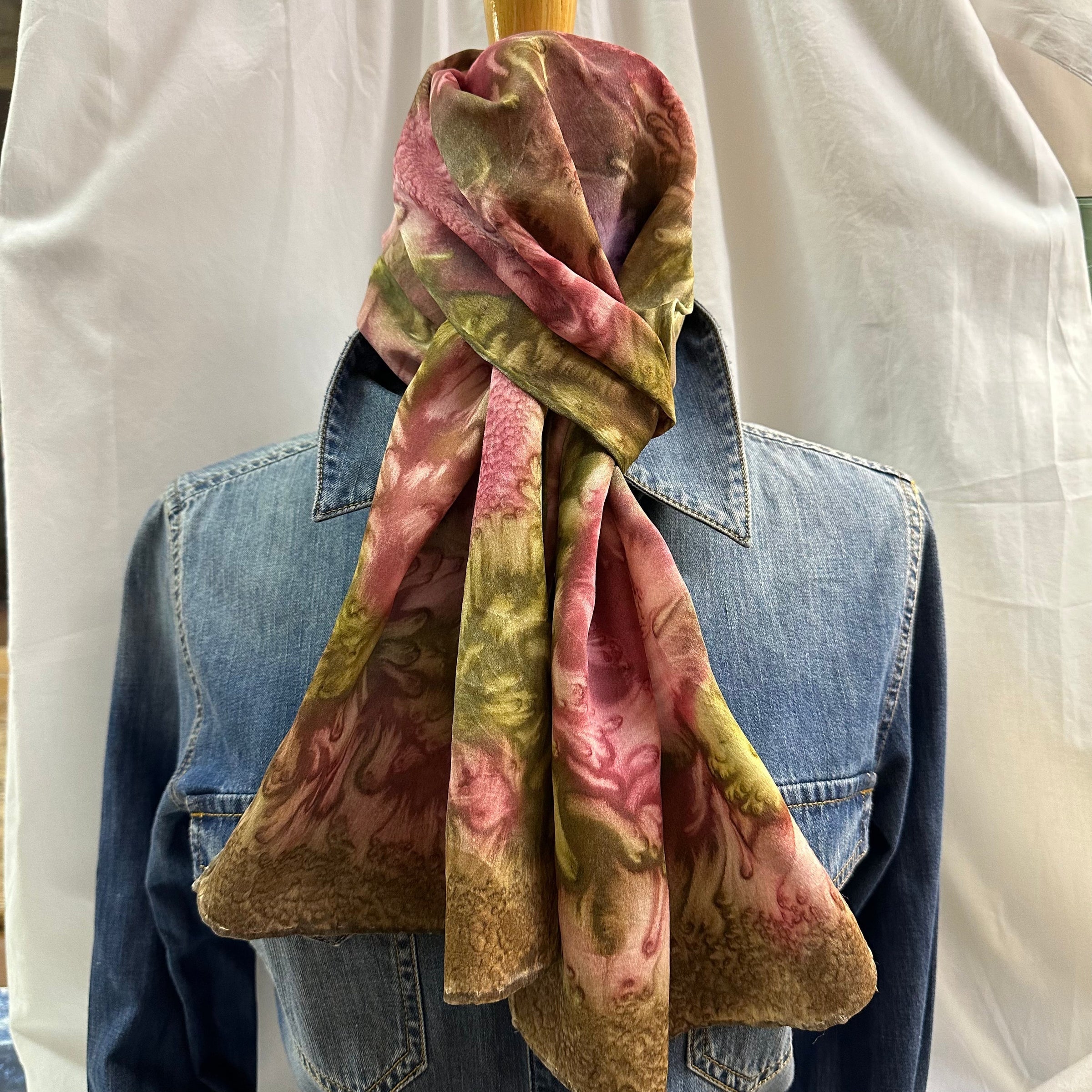 Sandy Pfohl Handpainted Silk Scarf