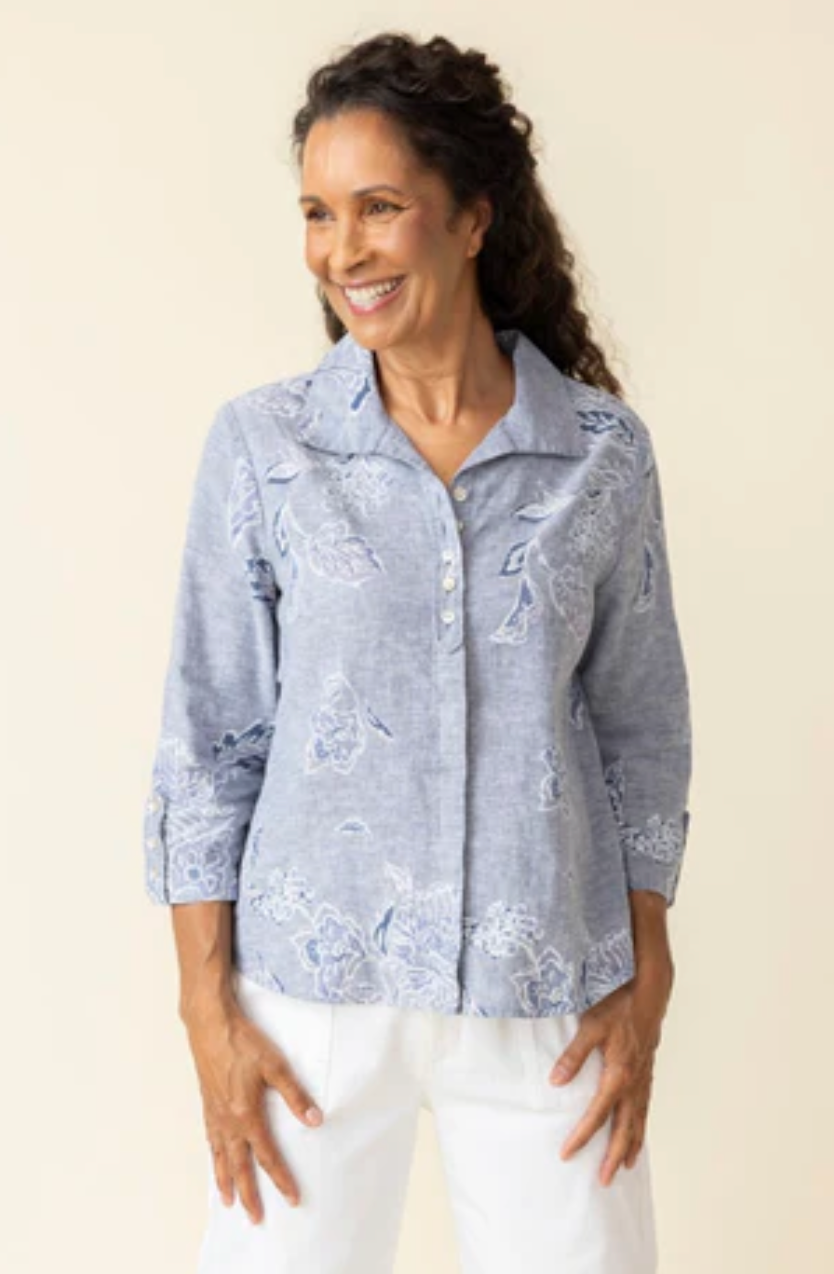 Habitat Womens Linen Bloomer Shirt