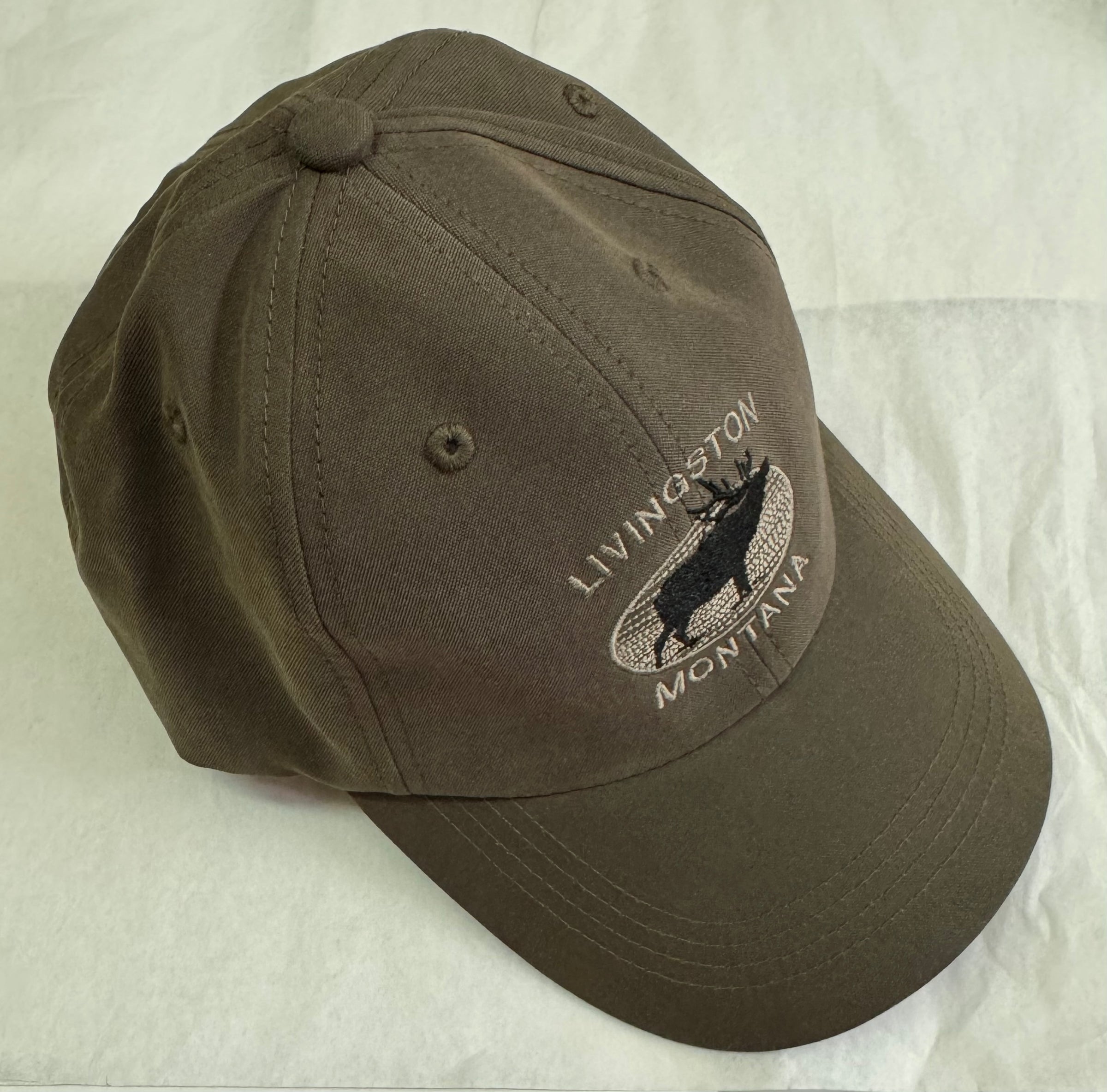 Montana Elk Embroidery Olive Cap
