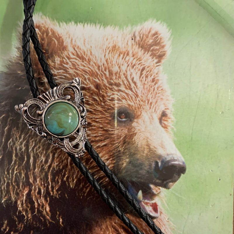 Austin Accent Bolo with Turquoise Stone Vintage