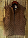 Cut Loose Womens Quilted Vest - Cola