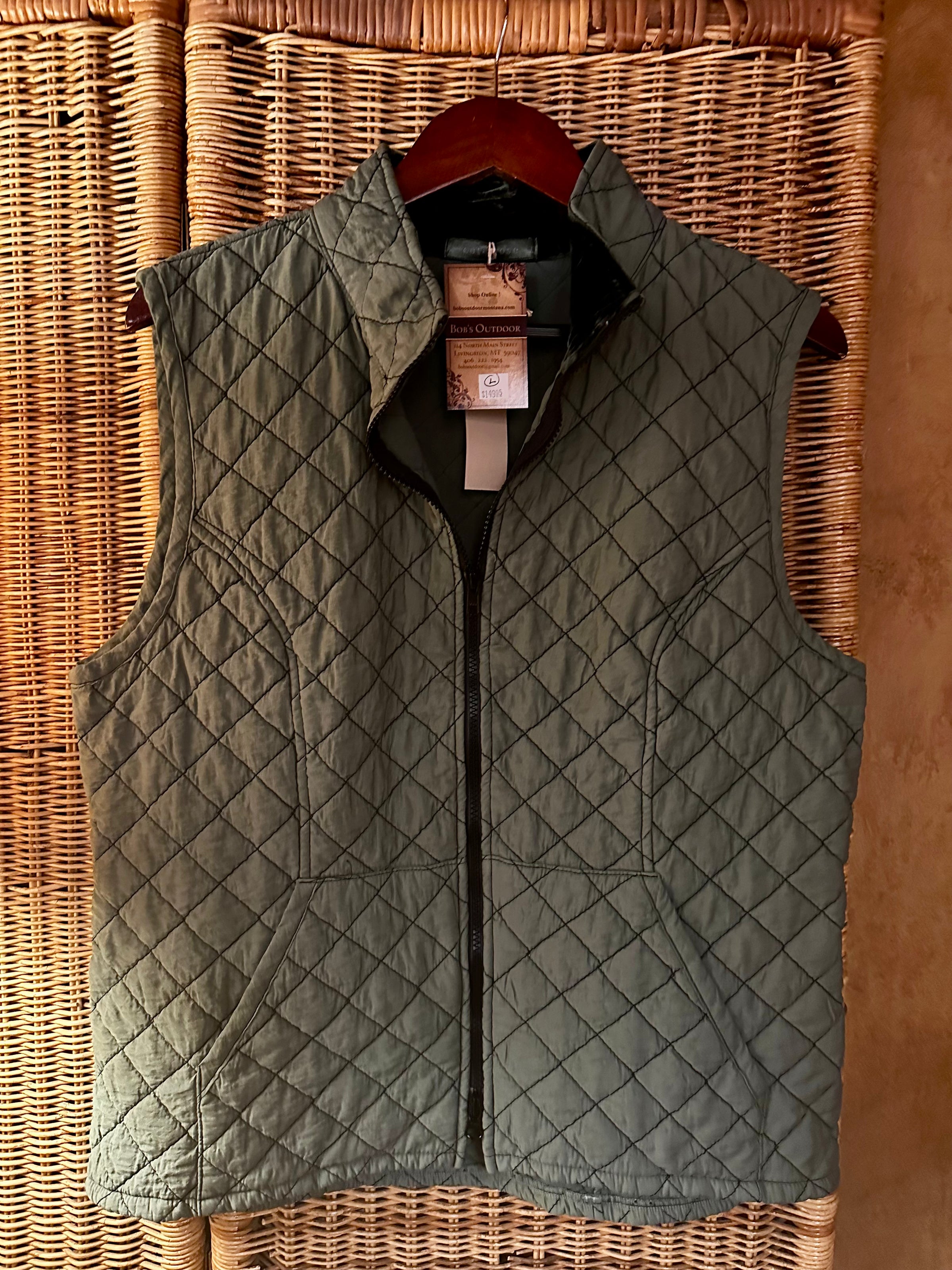 Cut Loose Womens Quilted Vest - Succulent