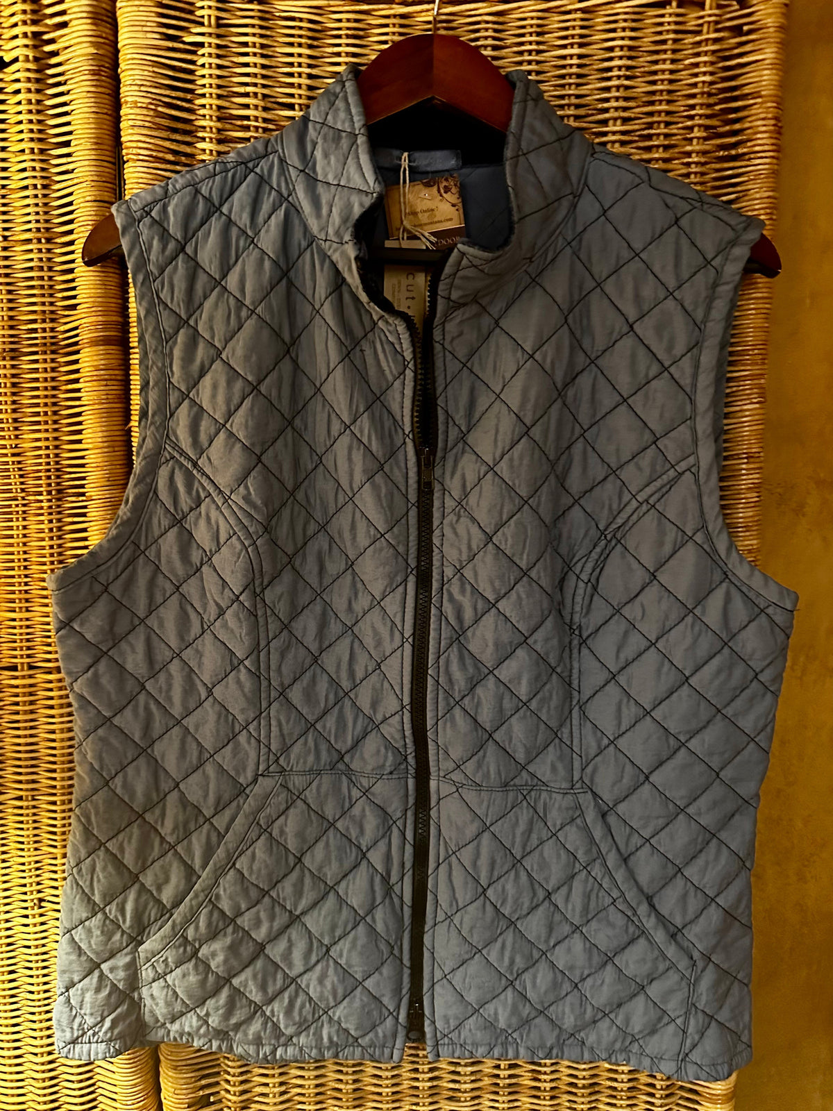 Cut Loose Womens Quilted Vest - Tidal Blue
