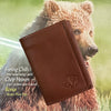 TLS Tri-Fold Buffalo/Bison Leather Wallet