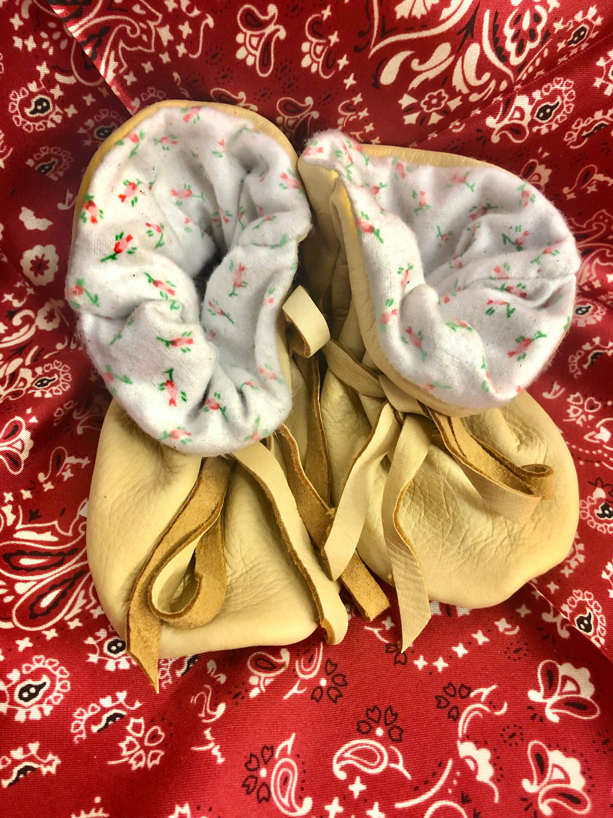 Geier Baby Natural Deerskin Moccasin