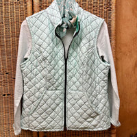 Cut Loose Womens Quilted Vest - Aqua