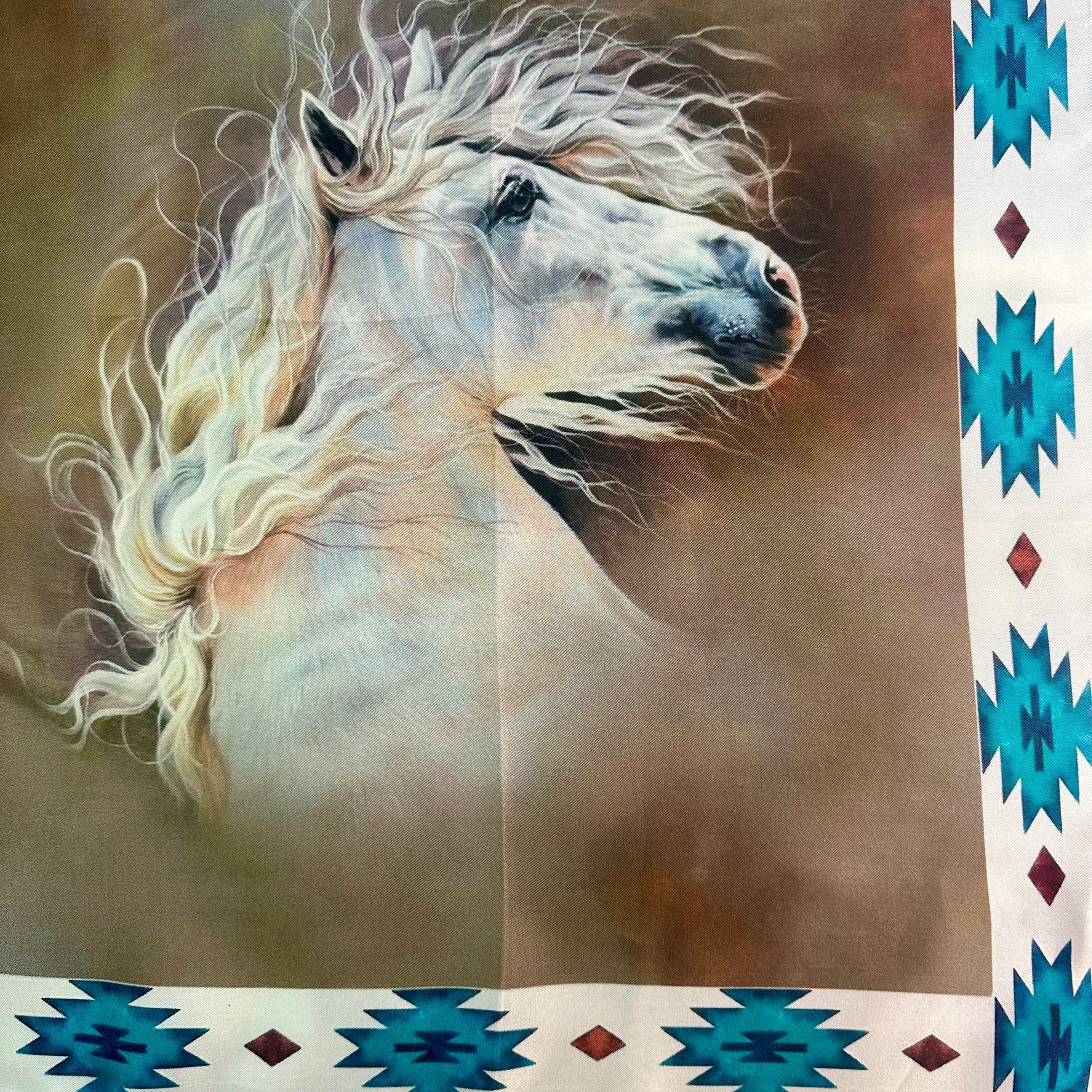 Austin Accent Horse Habit Silk Scarf