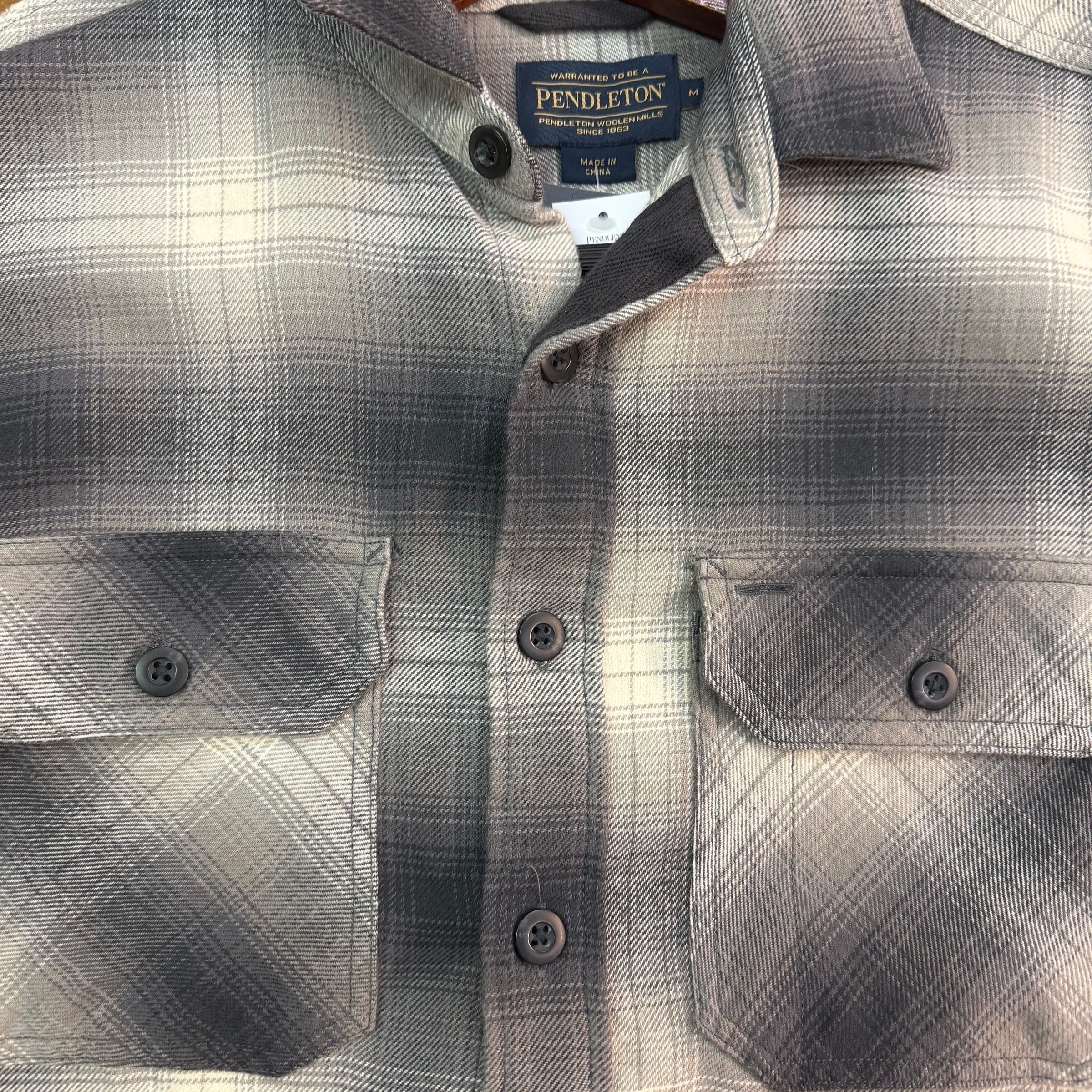 Pendleton Mens Burnside Double Brushed Flannel Shirt