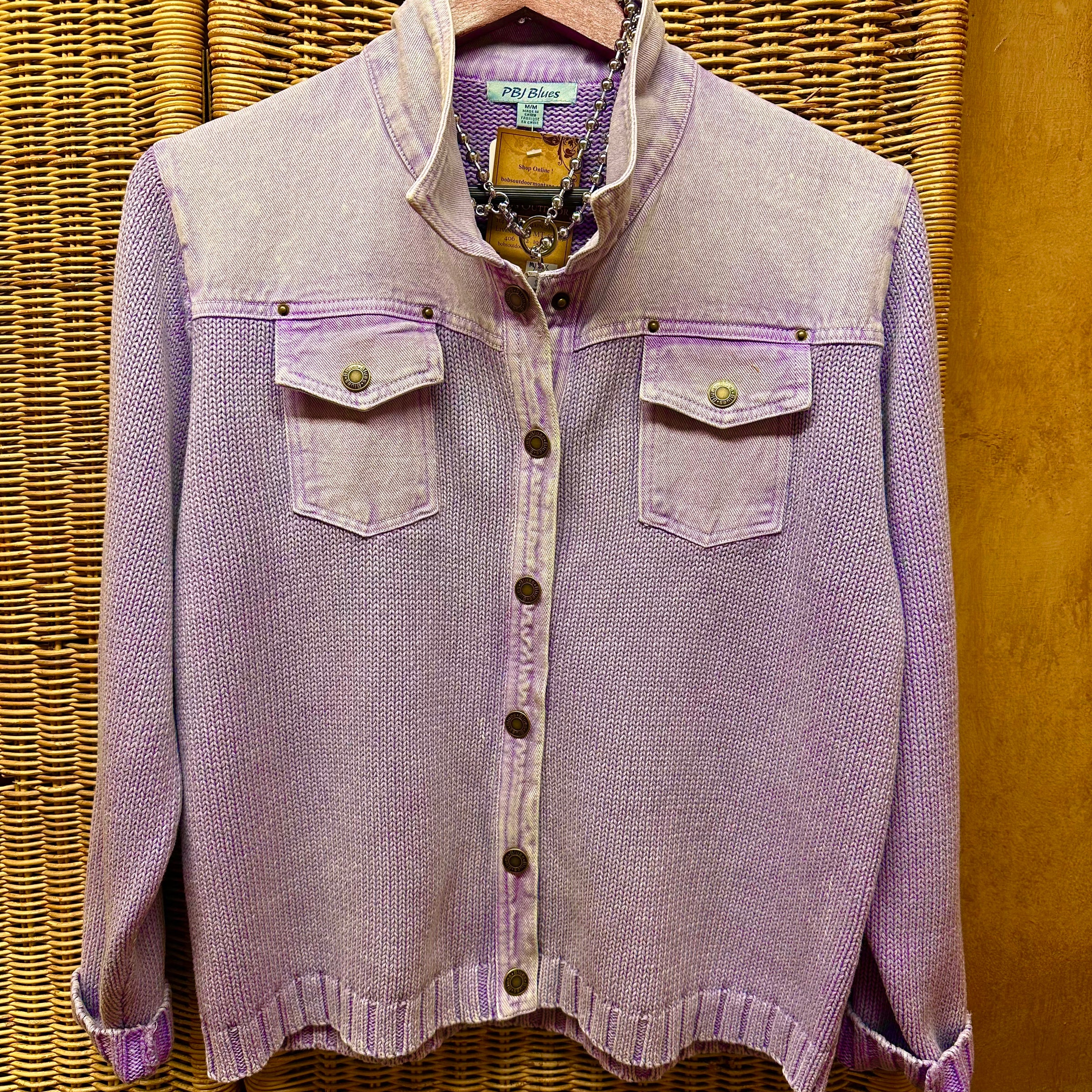 PBJ Womens Snap Front Sweater Jacket