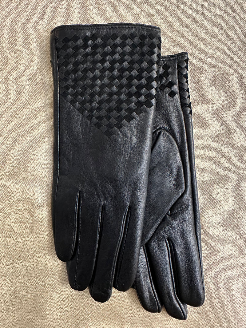 Mademoiselle Womens E Touch Genuine Leather Gloves