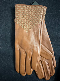 Mademoiselle Womens E Touch Genuine Leather Gloves