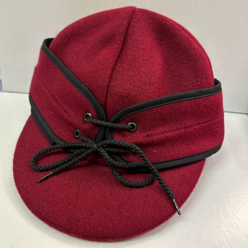 Beaver Brand Railroad Wool Cap - Red