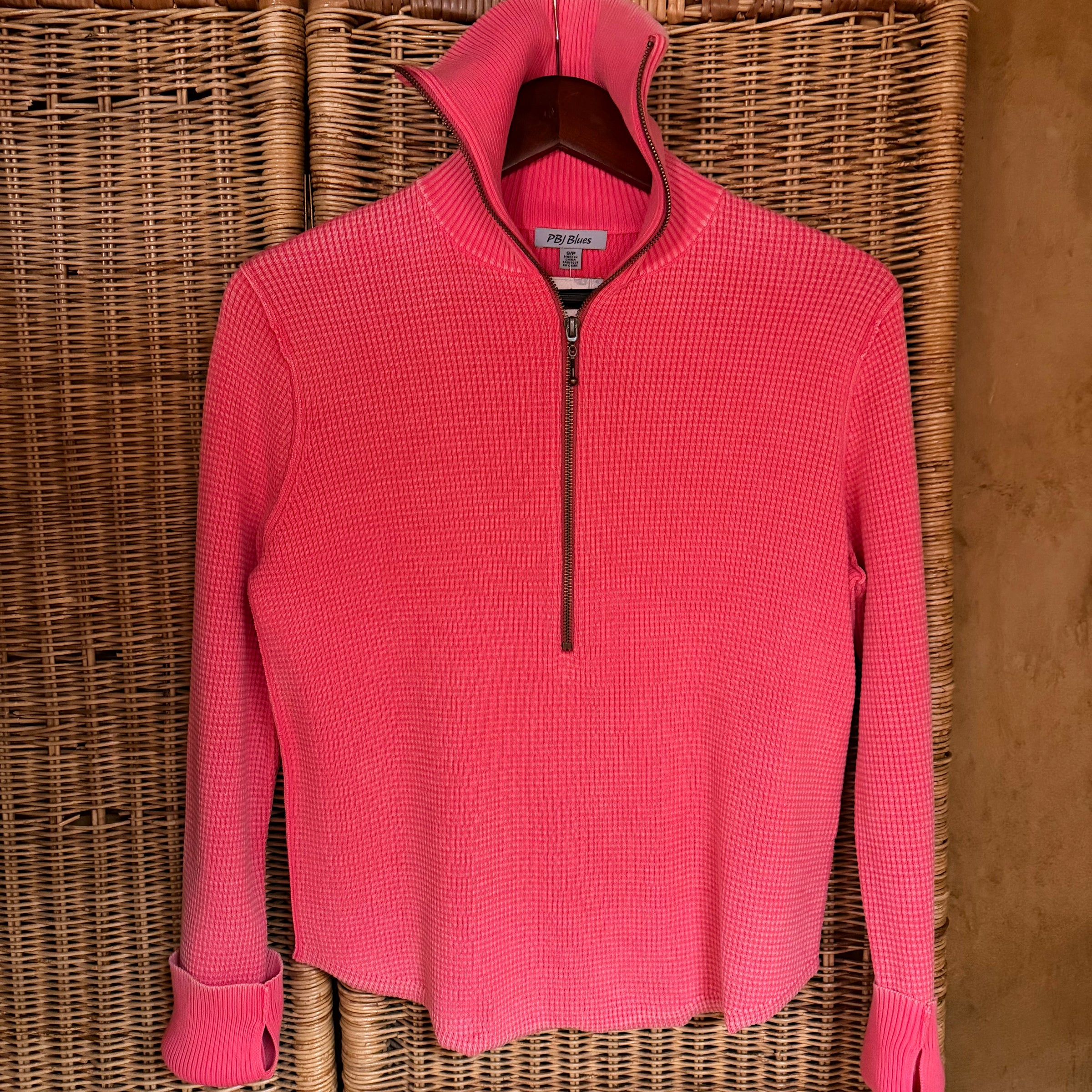 PBJ Womens 1/4 Zip Neck Sweater