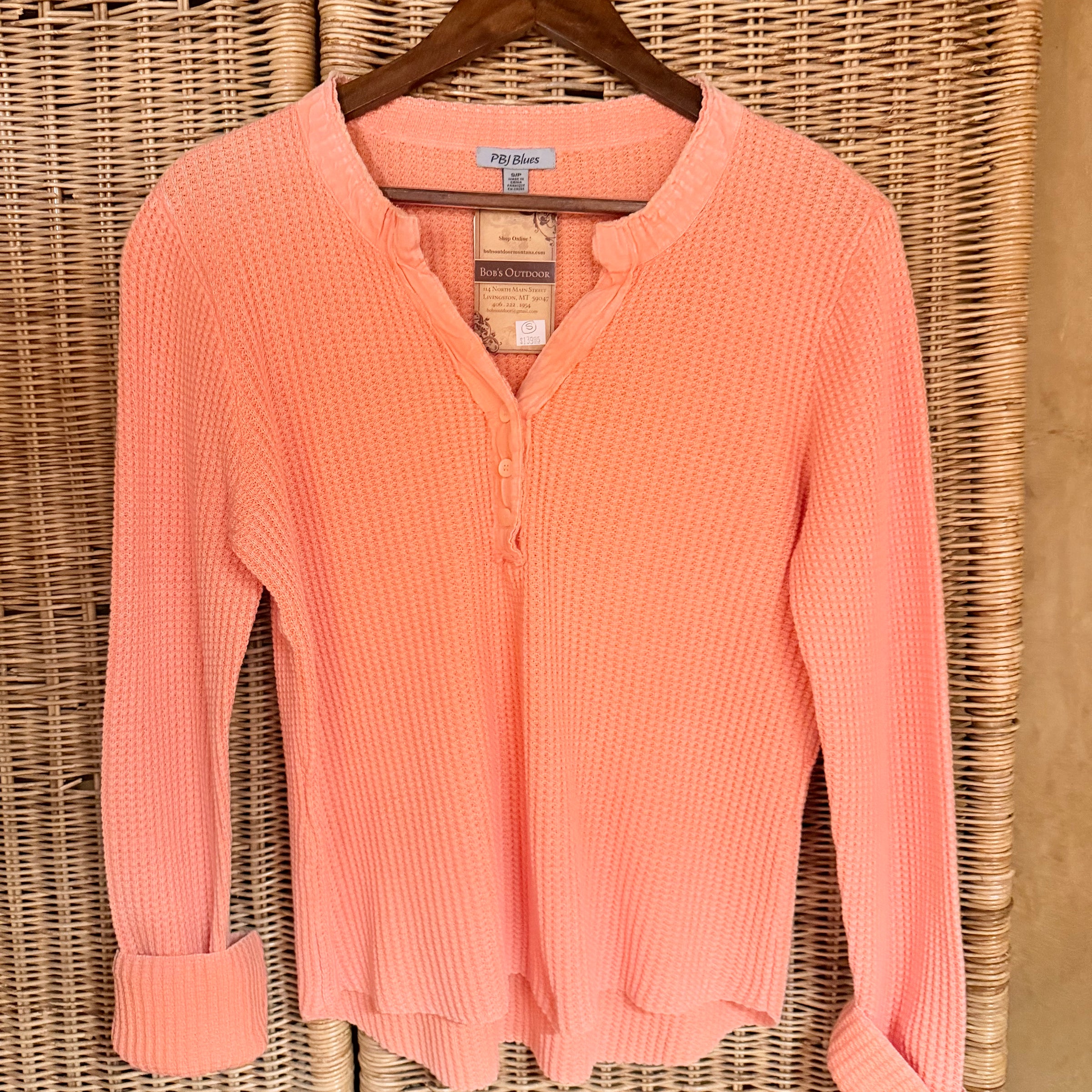PBJ Womens Button V-Neck Sweater