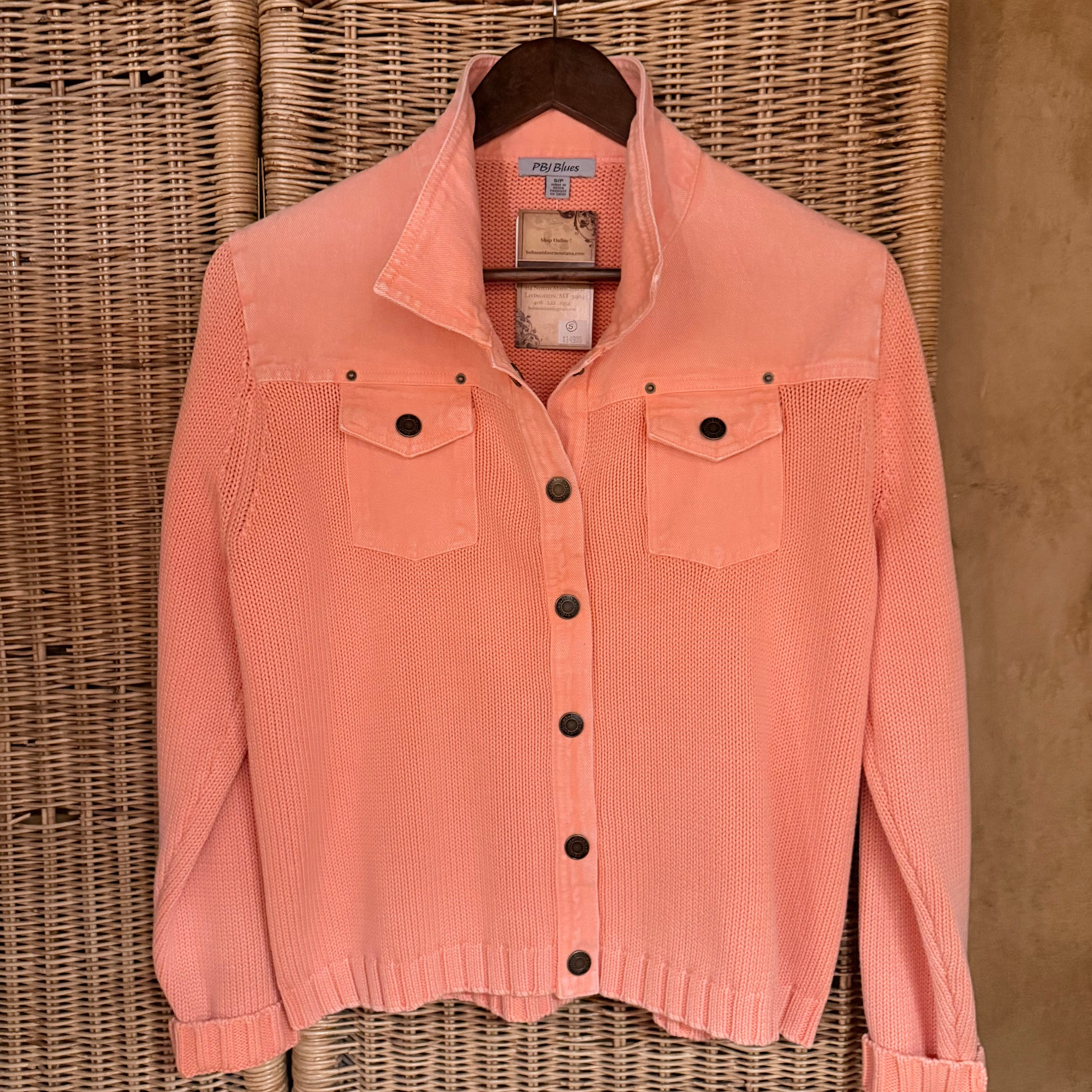 PBJ Womens Snap Front Sweater Jacket