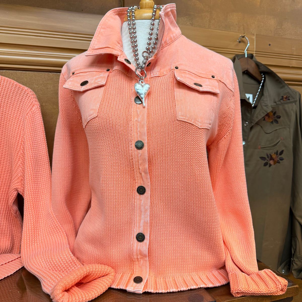 PBJ Womens Snap Front Sweater Jacket