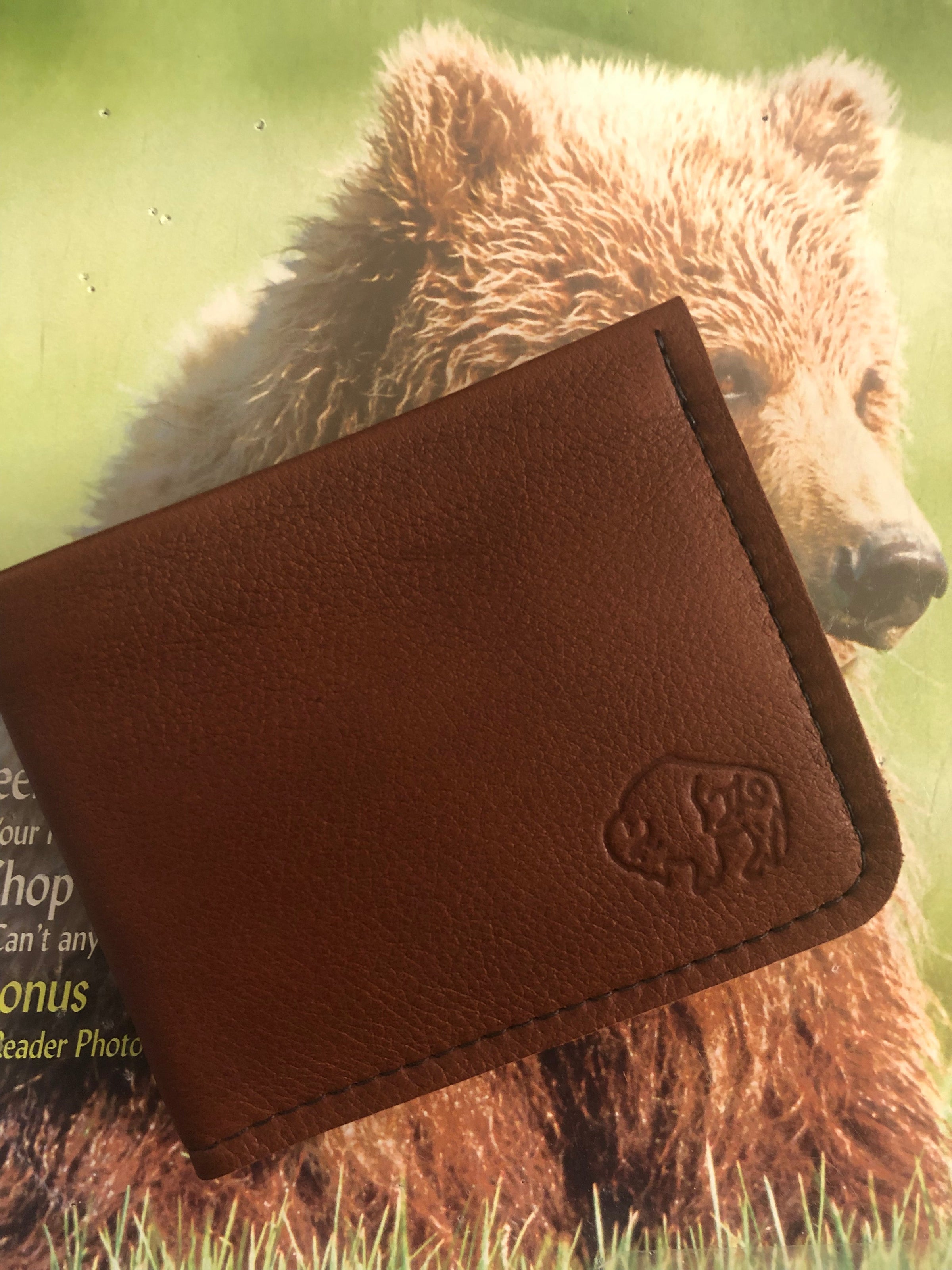 TLS Bi-Fold 6 Pocket Buffalo/Bison Leather Wallet - Bob's Outdoor