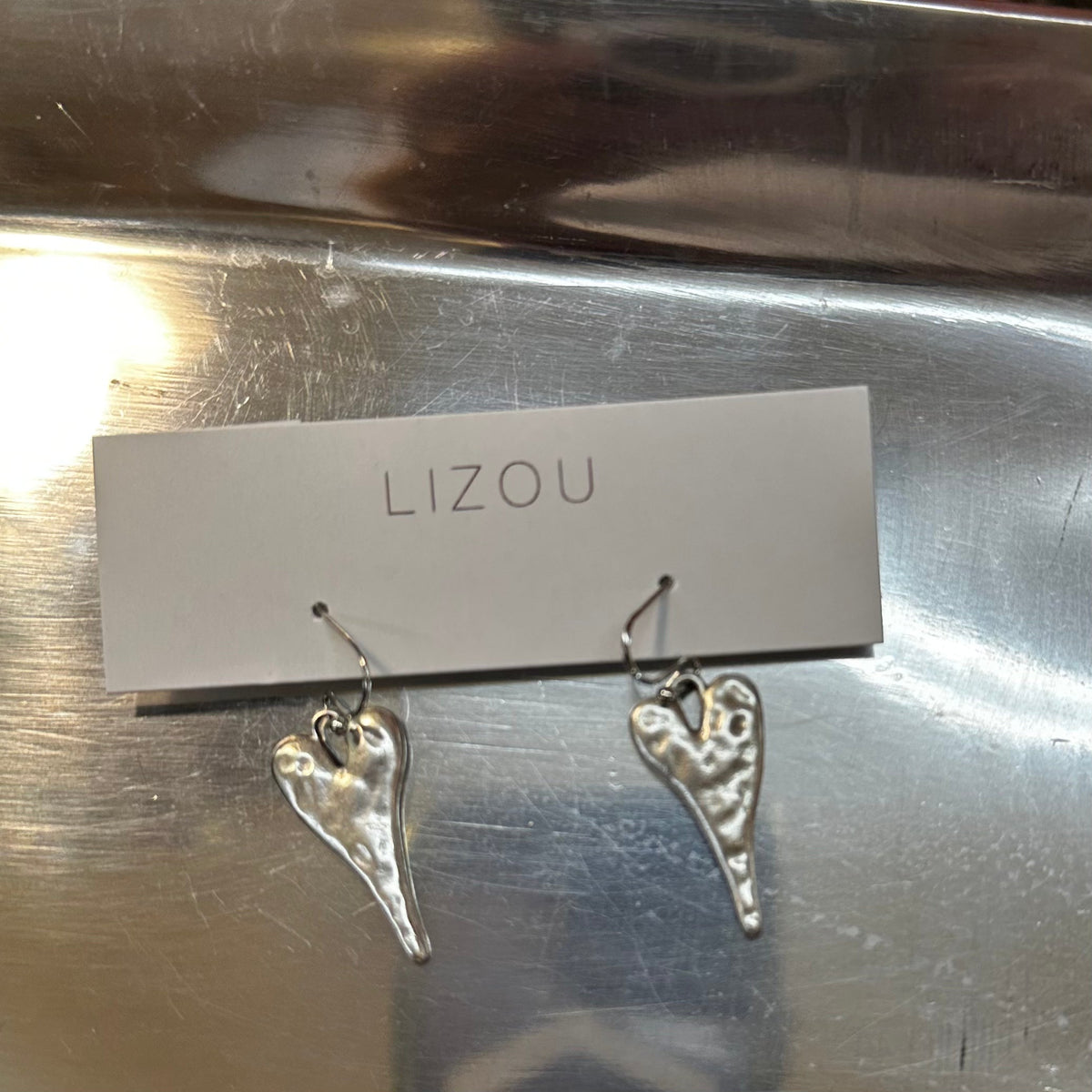 Lizou Silver Heart Earrings - Bob's Outdoor