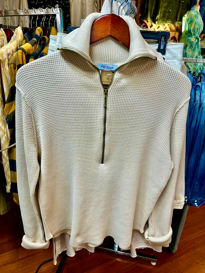 PBJ Womens 1/4 Zip Neck Sweater