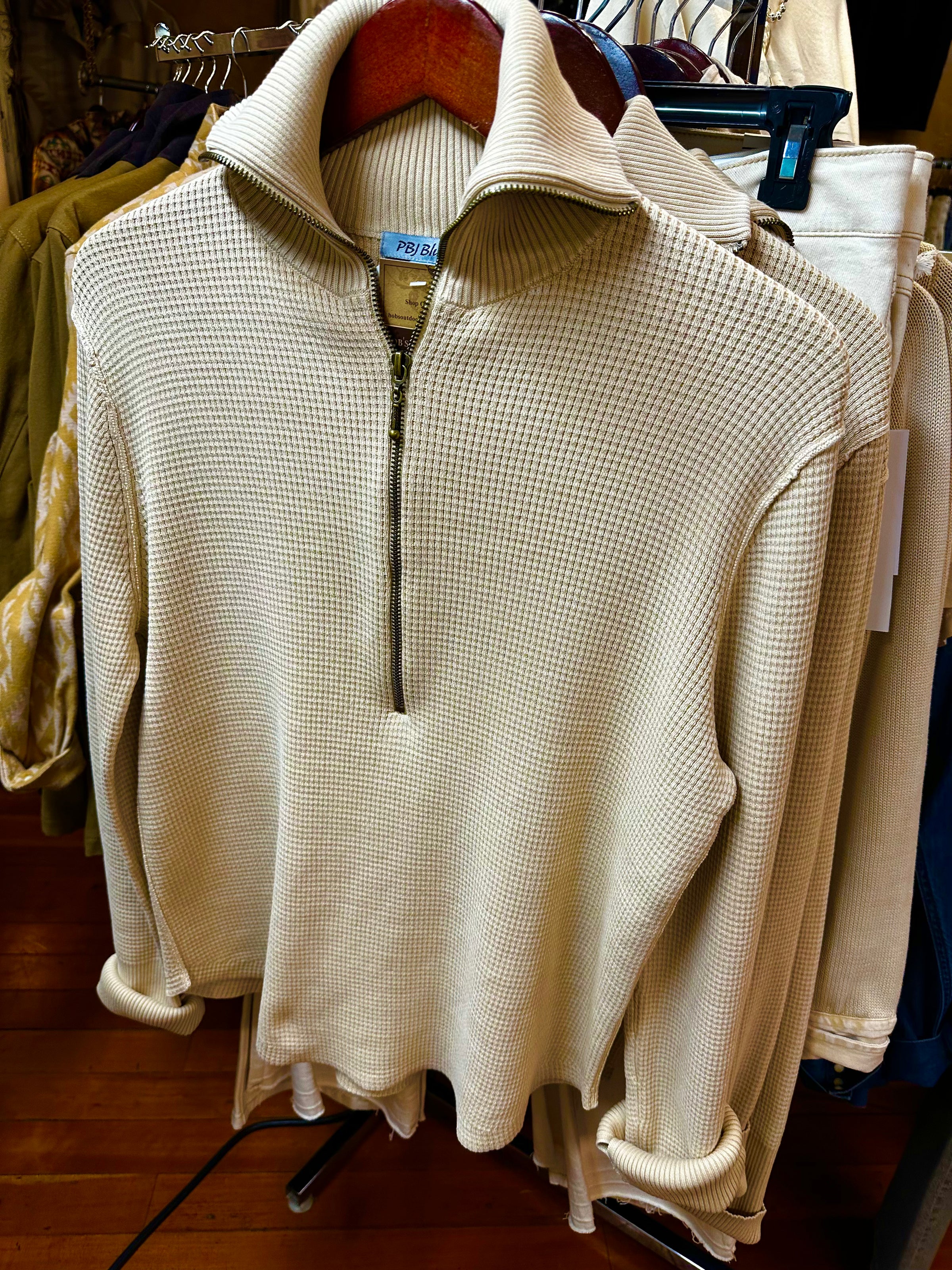 PBJ Womens 1/4 Zip Neck Sweater