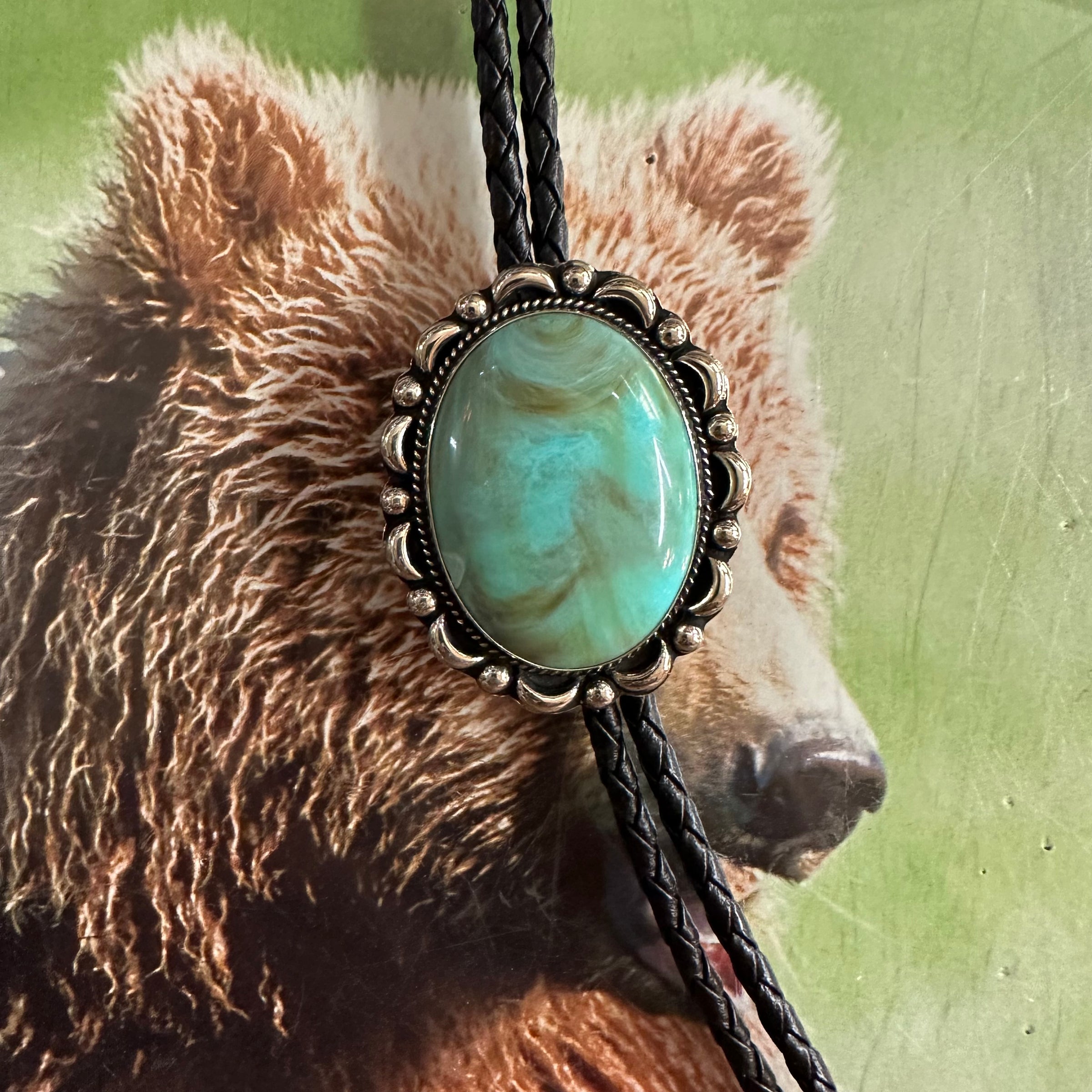 Austin Accent Bolo with Turquoise Stone