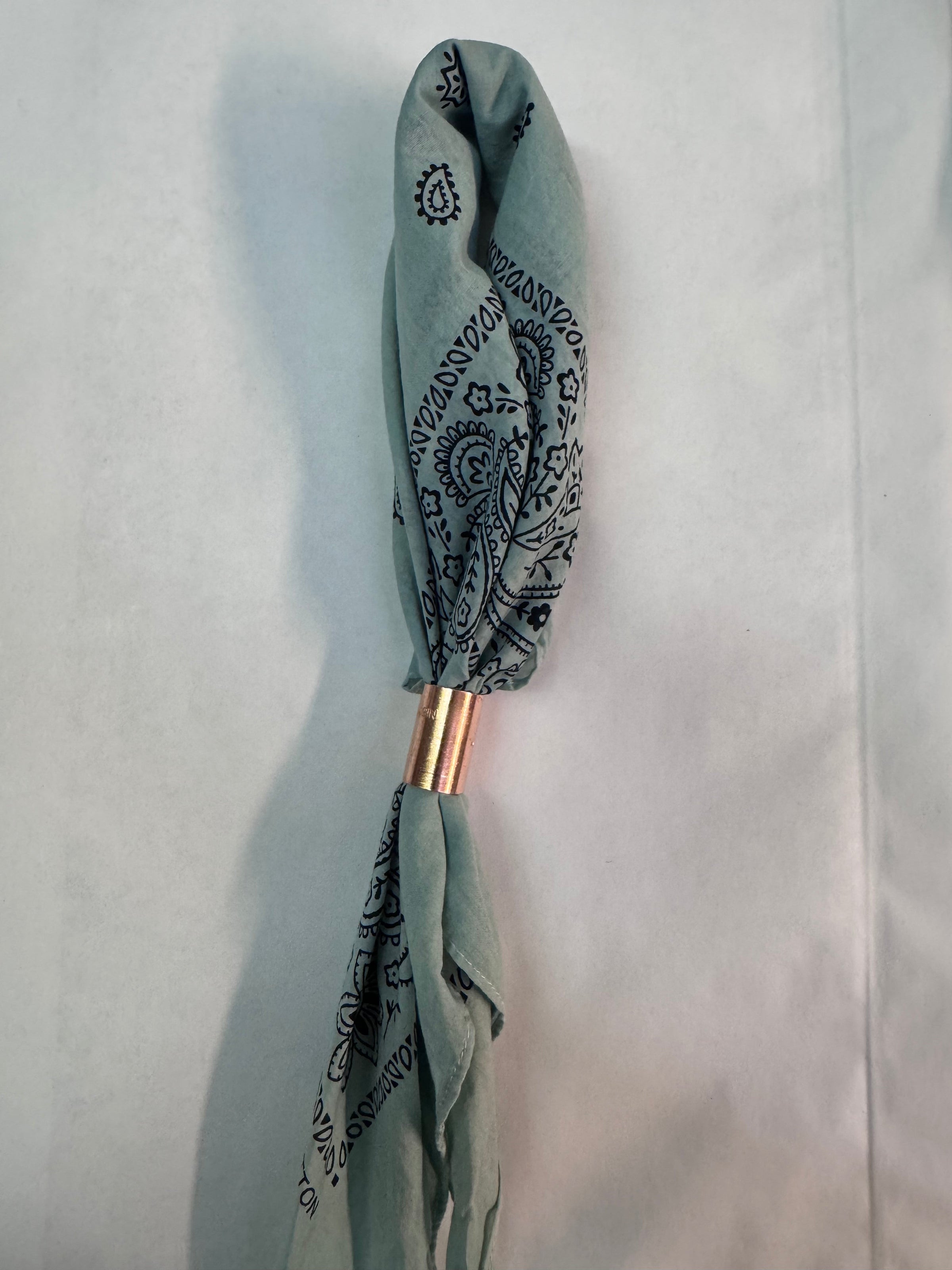 Sage Hand Dyed Bandana with Slide