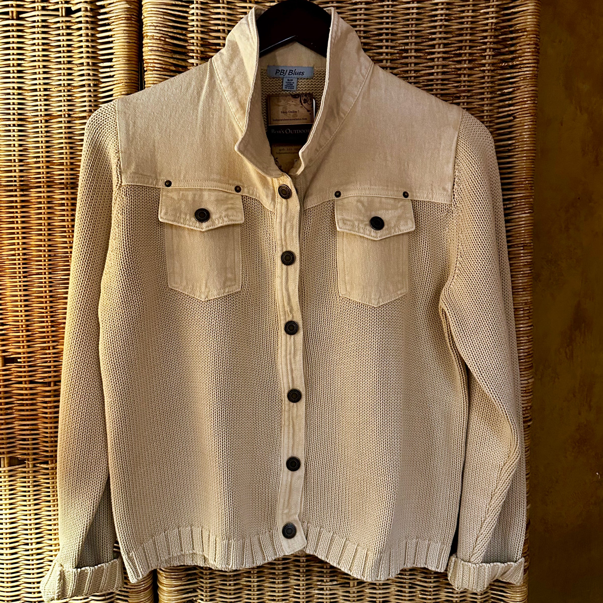 PBJ Womens Snap Front Sweater Jacket
