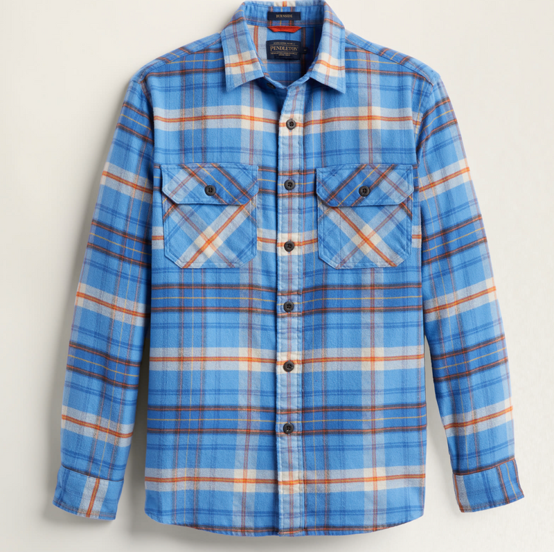 Pendleton Mens Burnside Double Brushed Flannel Shirt