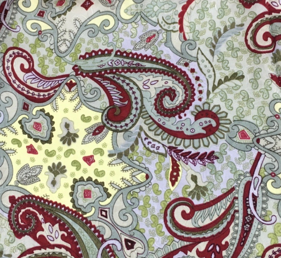 Wyoming Traders Paisley Mint Madness Silk Scarf