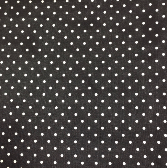 Wyoming Traders Cowboy Black/White Polka Dot Silk Scarf