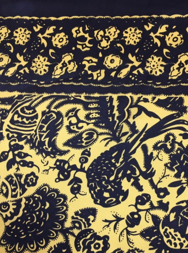 Wyoming Traders Satin #11 Royal Silk Scarf