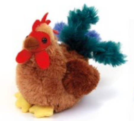 Kids Cocky Chicken Stuffed Toy