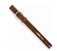 Mens Tony Lama Lace Edge Horsehair Ribbon Belt