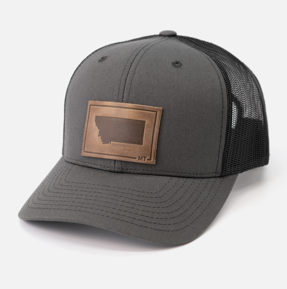 Range Leather Montana Charcoal Cap