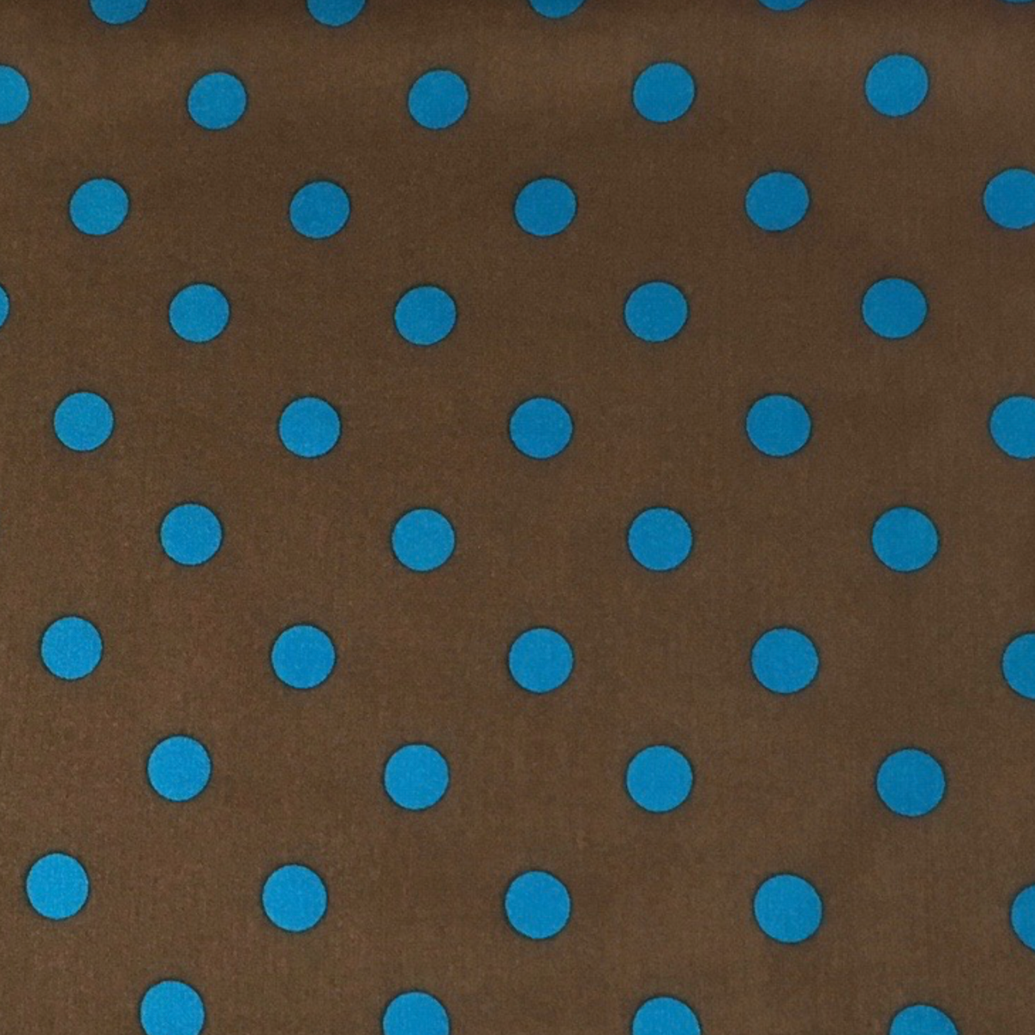 Wyoming Traders Cowboy Mocha Polka Dot Silk Scarf