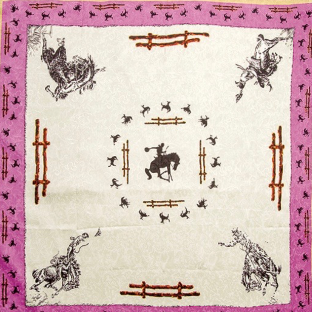 Wyoming Traders Ivory Fences Limited Edition Silk Scarf
