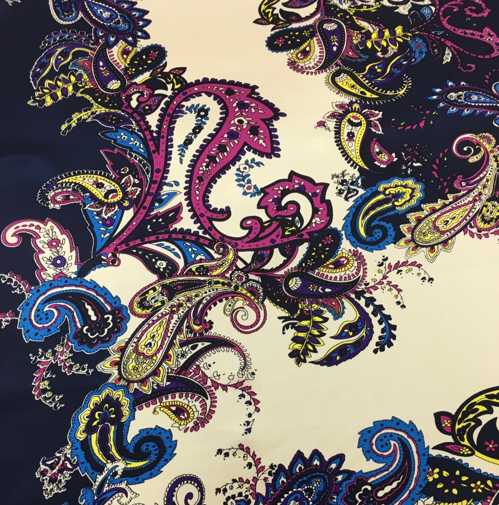 Wyoming Traders #15 Frenzy Charmeuse Silk Scarf