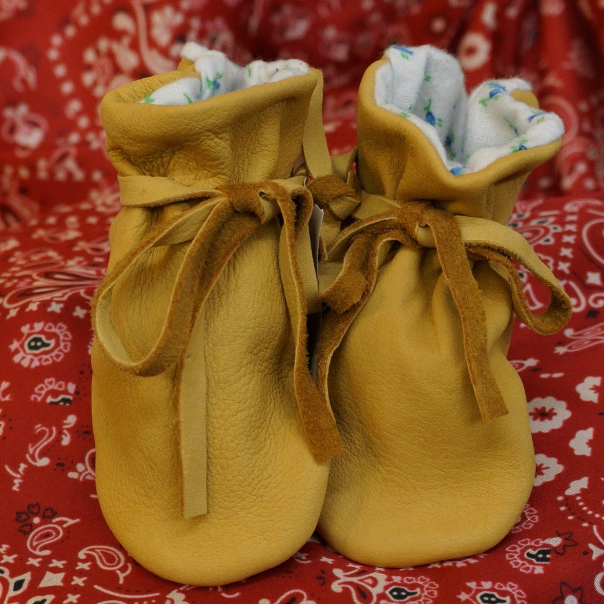 Geier Baby Natural Deerskin Moccasin