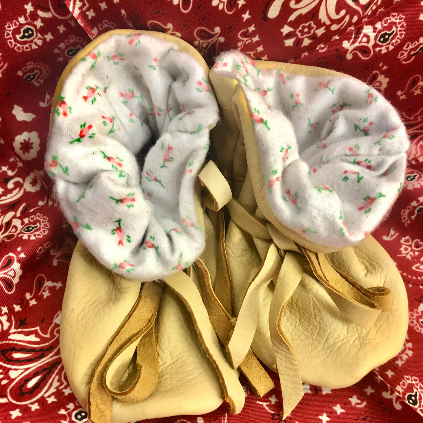 Geier Baby Natural Deerskin Moccasin