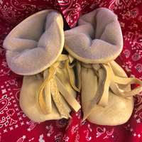 Geier Baby Natural Deerskin Moccasin