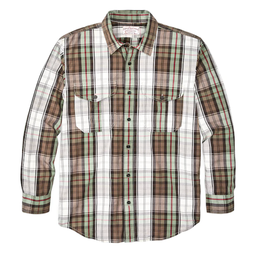 Filson Mens Washed Feather Cloth Shirt - Bob's Outdoor
