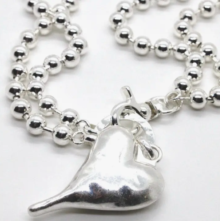 Lizou Convertible Double Strand Heart Necklace - Chunky Heart - Bob's Outdoor